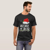 T-shirt Mème Claus Père Noël Pyjama de Noël famille de jum (Devant entier)