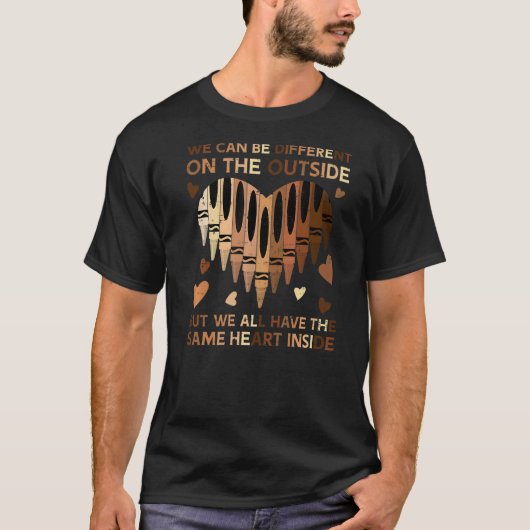 T-shirt Même coeur à l'intérieur du Mois de l'histoire des (Devant)