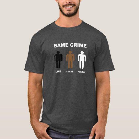 T-shirt même crime (Devant)