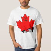 T-shirt Mème d'affiche canadienne Leaf (Devant)