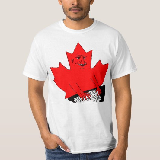 T-shirt Mème d'affiche canadienne Leaf (Devant)