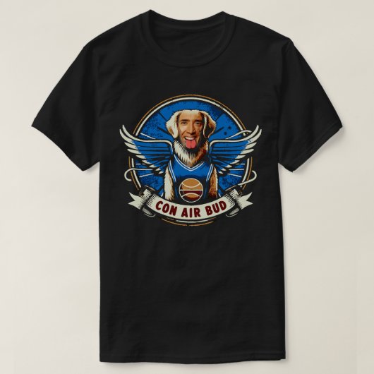 T-shirt Mème d'air Nicolas Cage Con (Design devant)