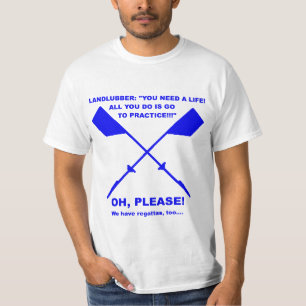 T-shirt Meme d'aviron (bleu)