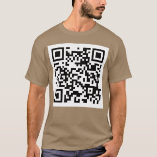 T-shirt Mème de blague de code QR de pet humide