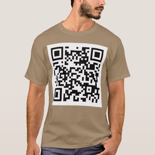 T-shirt Mème de blague de code QR de pet humide (Devant)