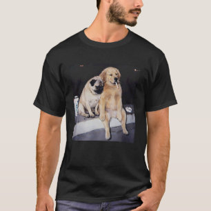 T-shirt Mème de Carlin de Chien de Fumage Drôle Mème de Re