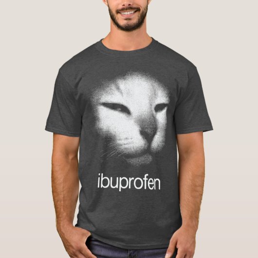 T-shirt Mème de chat à l'ibuprofène garçon (Devant)