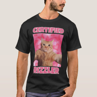 T-shirt Mème de chat certifié RIZZLER