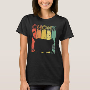 T-shirt Mème de chat Chat Chonk Vintage Chat