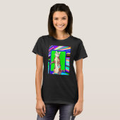 T-shirt Mème de chat chaton coloré (Devant entier)