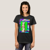 T-shirt Mème de chat chaton coloré (Devant entier)