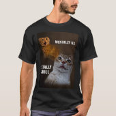 T-shirt Mème de chat complètement froid (Devant)