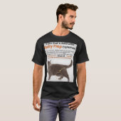 T-shirt Mème de chat d'arme - Glock 19 (Devant entier)