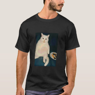 T-shirt Mème de chat drôle mangeant du sushi