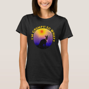 T-shirt Mème de chat en colère Je suis de mauvaise humeur 
