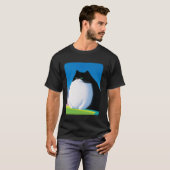 T-shirt Mème de chat en surpoids (Devant entier)