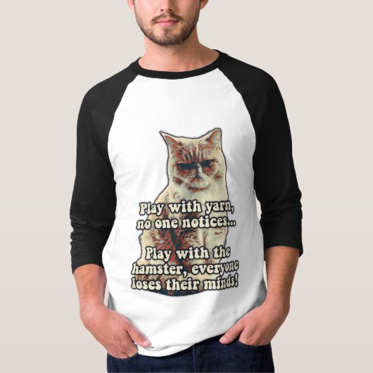 T-shirt Mème de chat fâché drôle pour les kitty personnes (Devant)