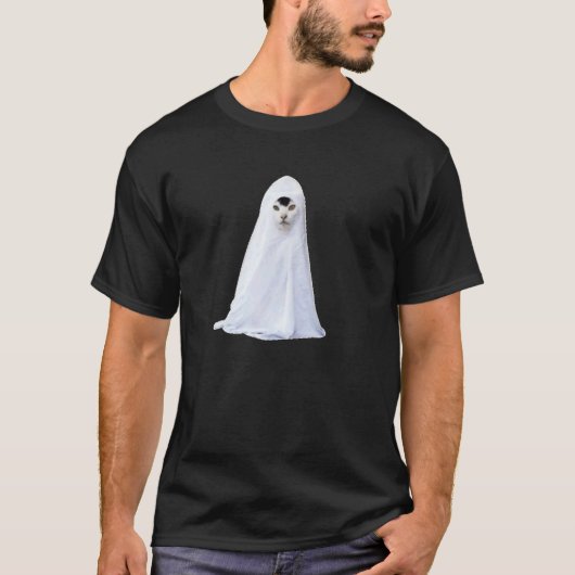 T-shirt Mème de chat fantôme, mème Internet populaire Hall (Devant)