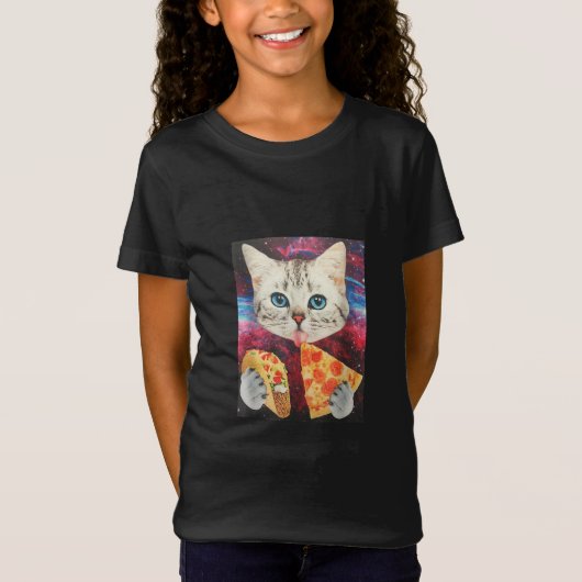 T-Shirt Mème de chat Galaxy Taco (Devant)