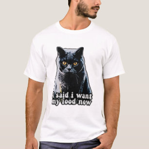 T-shirt Mème de chat grincheux amusant pour les propriétai