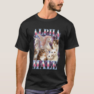 T-shirt Mème de chat Licorne Amateur de chat Humour Drôle