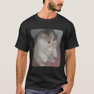 T-shirt mème de chat mew