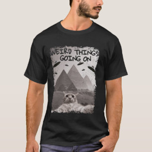 T-shirt Mème de chat OVNI - Drôle de selfie de chat avec d