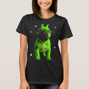 T-shirt Mème de chien extraterrestre Rétro Chien idiot Esp