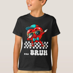 T-shirt Mème de cœur de dabbing de Bruh drôle disant frère