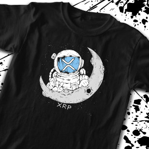 T-shirt Mème de crypto XRP Cryptomonnaie Cute Astronaut Mo