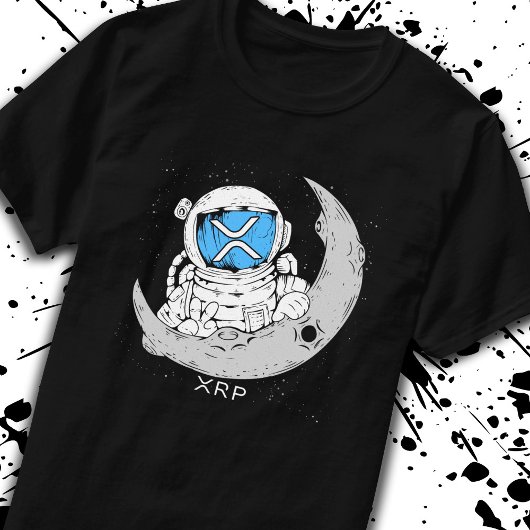 T-shirt Mème de crypto XRP Cryptomonnaie Cute Astronaut Mo