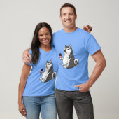 T-shirt mème de dogue husky gras (Unisexe)