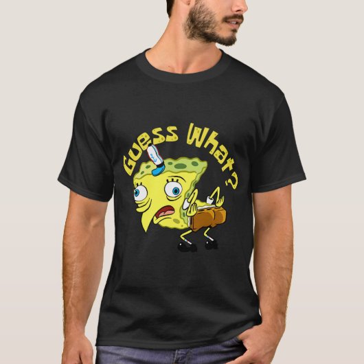 T-shirt Mème de Fesse de Poulet Spongebob (Devant)