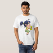 T-shirt mème de gym anime (Devant entier)