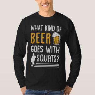 T-shirt Mème De Gymnase Pour Les Squats De Bières Plaisant
