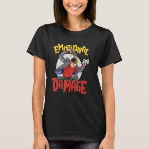 T-shirt Mème de jeu Slipper dommages émotionnels