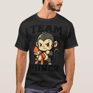 T-shirt Mème de jouet en peluche bébé singe robuste Team p