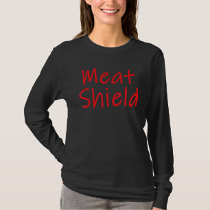 T-shirt Mème De Joueur Du Bouclier De Viande Pour Les Joue