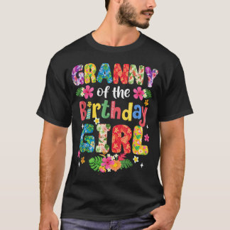 T-shirt Mémé de la fille qui fête son anniversaire Fête de