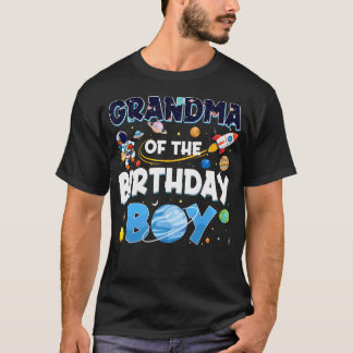 T-shirt Mémé de l'astronaute garçon du jour de l'anniversa