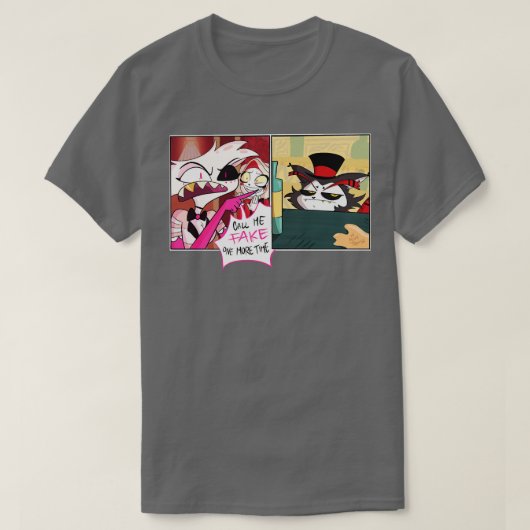 T-shirt mème de l'hôtel hazbin (Design devant)