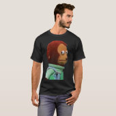 T-shirt Mème de marionnette de singe maladroit (Devant entier)