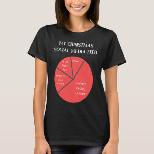 T-shirt Mème De Noël Drôle Les Médias Sociaux Engagés Pour