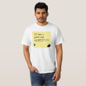 T-shirt Mème de note adhésive de chien de chips de pomme d (Devant entier)