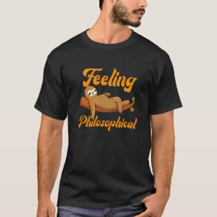T-shirt Mème de paresseux mignon philosophe endormi