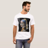 T-shirt Mème de parodie fragile - Skelet à oreille de perl (Devant entier)