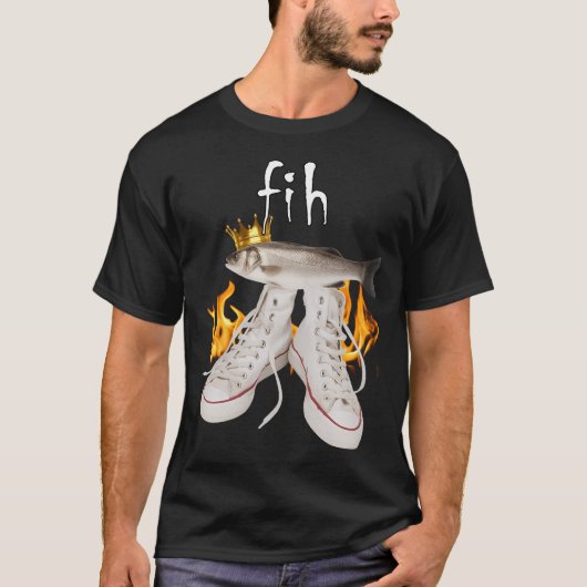 T-shirt Mème de poisson drôle Fih (Devant)