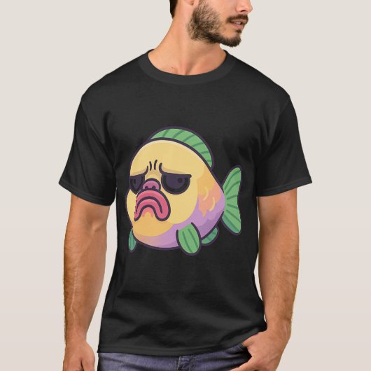 T-shirt Mème de poisson perroquet - Drôle (Devant)