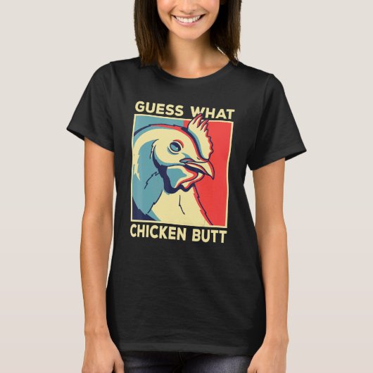 T-shirt Mème De Poulet Devine Ce Beurre De Poulet (Devant)