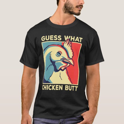 T-shirt Mème De Poulet Devine Ce Beurre De Poulet (Devant)